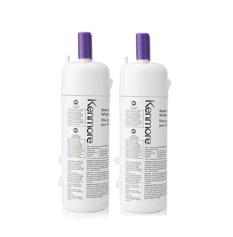 Kenmore Elite 9081- 469081, 469930, 9930 Refrigerator Water Filter, 2 Pack